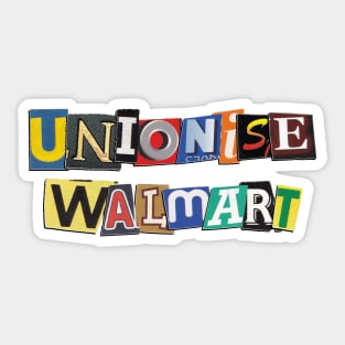 Unionise Walmart Sticker